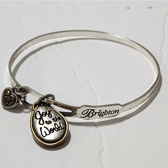 Brighton Joy to the World star of David mixed metals charm bracelet - Picture 3 of 4